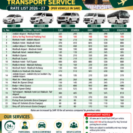 TRANSPORT SERVICES > SAUDI UMRAH TRANSPORT